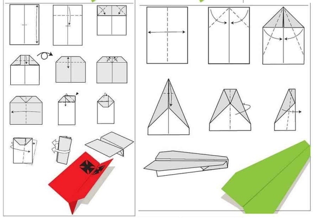 So erstellen Sie ein Papierflugzeug? Tipps und einfache Anfängerschemata 01