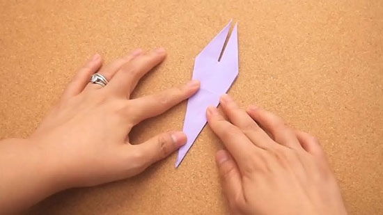 So erstellen Sie ein Kran-Origami-Papier mit Ihren eigenen Händen - Schema und Unterricht mit Fotos 13