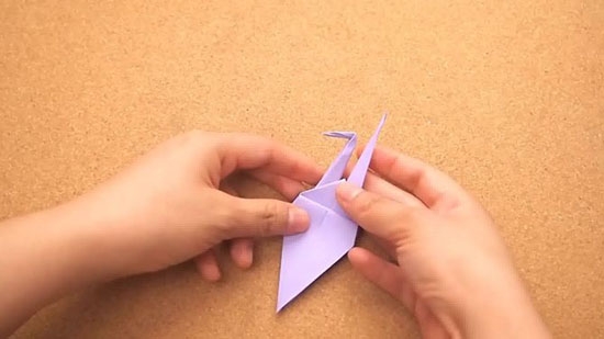 So erstellen Sie ein Kran-Origami-Papier mit Ihren eigenen Händen - Schema und Unterricht mit Fotos 17