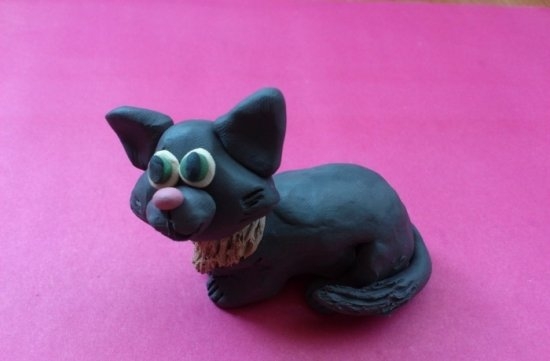 So machen Sie eine Katze aus Plastilin: Phased Master Class 09