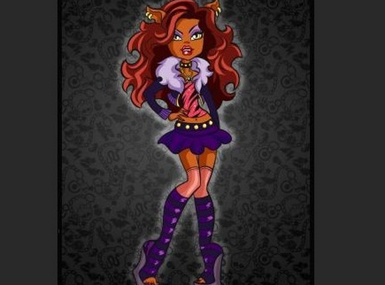 Wie zeichnet man Bleistiftzeichen Monster High: Phased Beschreibung für Anfänger 01