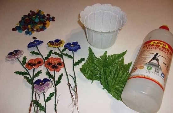 Pansies von Perlen: Weaving-Systeme, Master-Klasse mit Schritt-für-Schritt-Foto 27