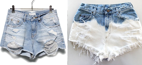 Wie man zerrissene Shorts macht? Torn Shorts: Foto- und Finishing-Ideen 07