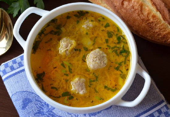 Suppe mit Fleischbällchen und Vermicelline: Schritt-für-Schritt-Rezepte mit Fotos 09