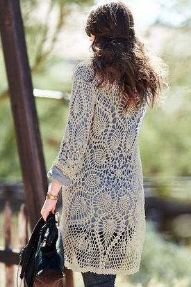 Cardigan Häkeln: Schemata und Beschreibungen für Anfänger - Modelle für Frauen und Mädchen, voll und schlank, Sommer, Openwork und warm 10