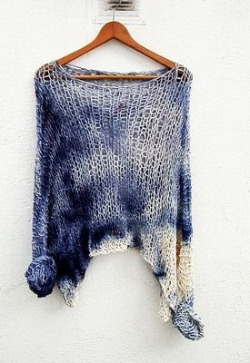 Sommerblusen gestrickt mit Baumwollstricken: Beschreibung und Schema 01