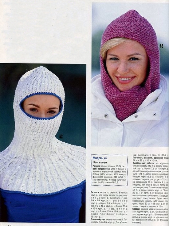 Helmhut mit Strickhelm: Strickschema, Meisterklasse 02