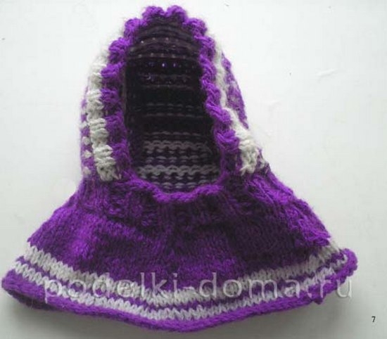 Helmhut mit Strickhelm: Strickschema, Meisterklasse 08