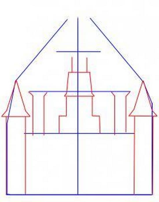Wie einfach und wunderschön gestopfter Bleistift, um ein Schloss zu zeichnen: Tipps für Anfänger 11