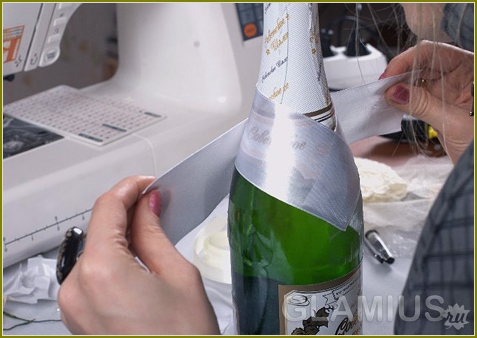 Hochzeit Champagner-Flasche Tun Sie es selbst 02