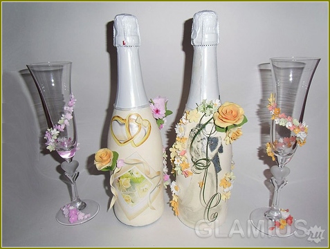 Hochzeit Champagner-Flasche Tun Sie es selbst 04