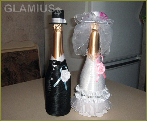 Hochzeit Champagner-Flasche Tun Sie es selbst 08