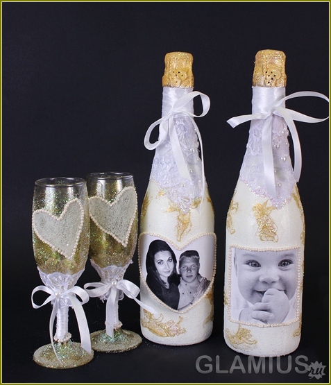 Hochzeit Champagner-Flasche Tun Sie es selbst 10