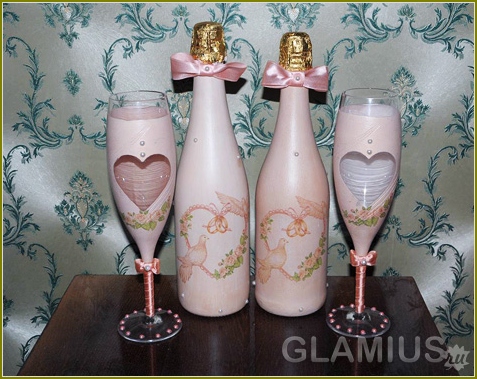 Hochzeit Champagner-Flasche Tun Sie es selbst 11