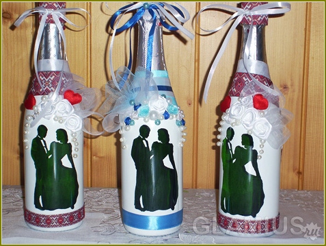 Hochzeit Champagner-Flasche Tun Sie es selbst 12