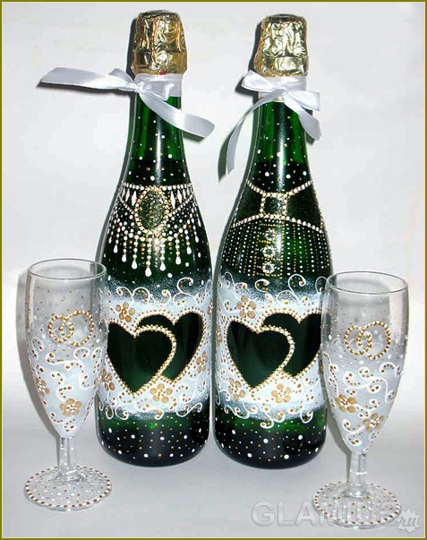 Hochzeit Champagner-Flasche Tun Sie es selbst 13